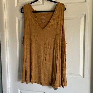 Mustard yellow tank